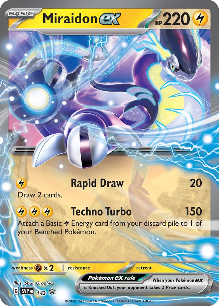 Miraidon ex (143) [Scarlet & Violet: Black Star Promos] | Rock City Comics