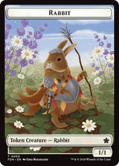 Rabbit // Soldier Double-Sided Token [Foundations Tokens] | Rock City Comics