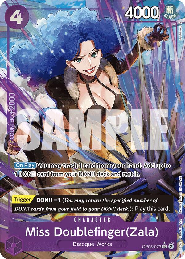 Miss Doublefinger(Zala) (Full Art) [Premium Booster -The Best-] | Rock City Comics