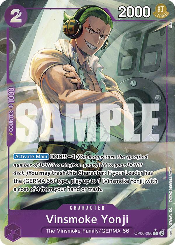 Vinsmoke Yonji (OP06-066) (Full Art) [Premium Booster -The Best-] | Rock City Comics