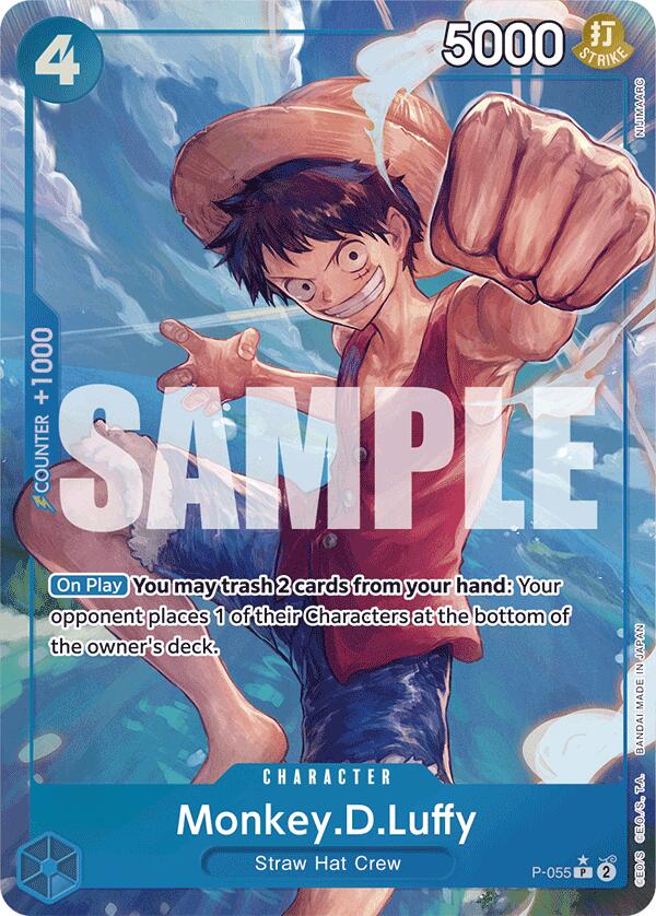 Monkey.D.Luffy (P-055) (Full Art) [Premium Booster -The Best-] | Rock City Comics