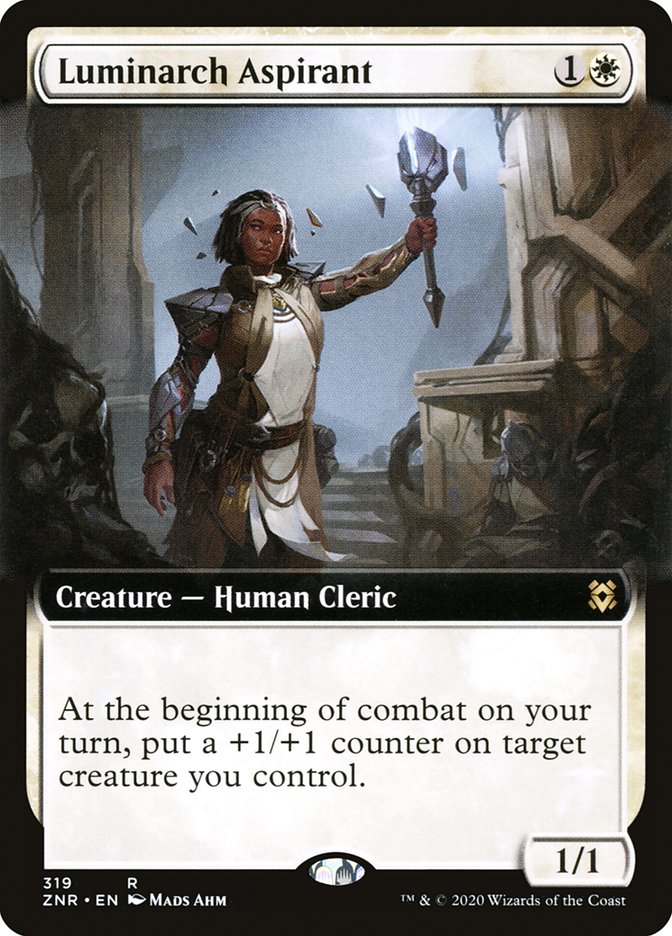Luminarch Aspirant (Extended Art) [Zendikar Rising] | Rock City Comics