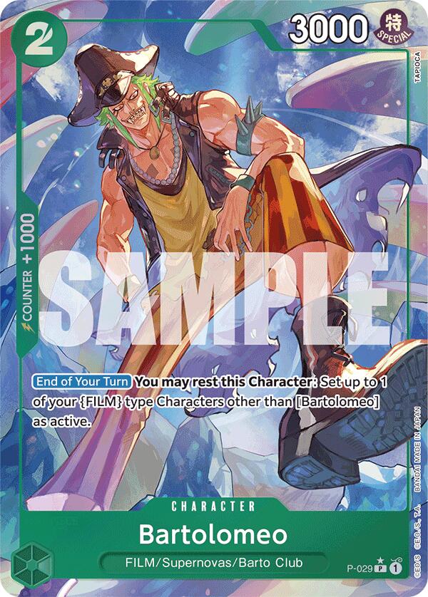 Bartolomeo (P-029) (Full Art) [Premium Booster -The Best-] | Rock City Comics