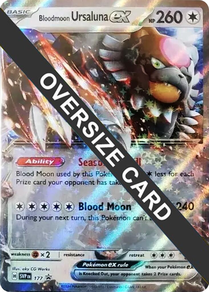 Bloodmoon Ursaluna ex (177) (Jumbo Card) [Scarlet & Violet: Black Star Promos] | Rock City Comics