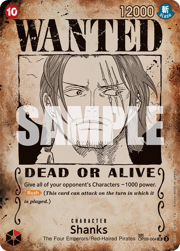 Shanks (Wanted Poster) [Emperors in the New World] | Rock City Comics