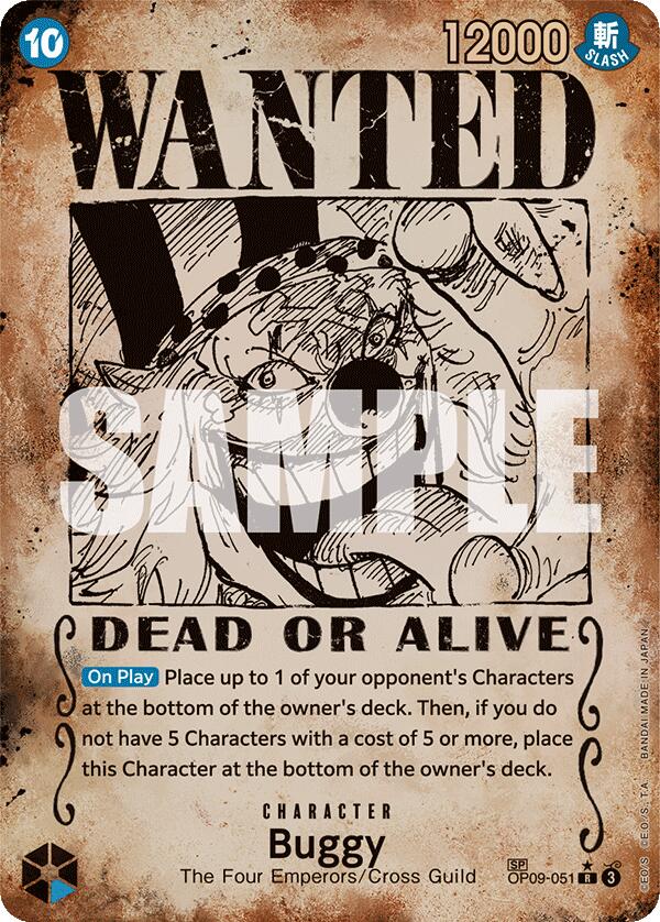 Buggy (Wanted Poster) [Emperors in the New World] | Rock City Comics