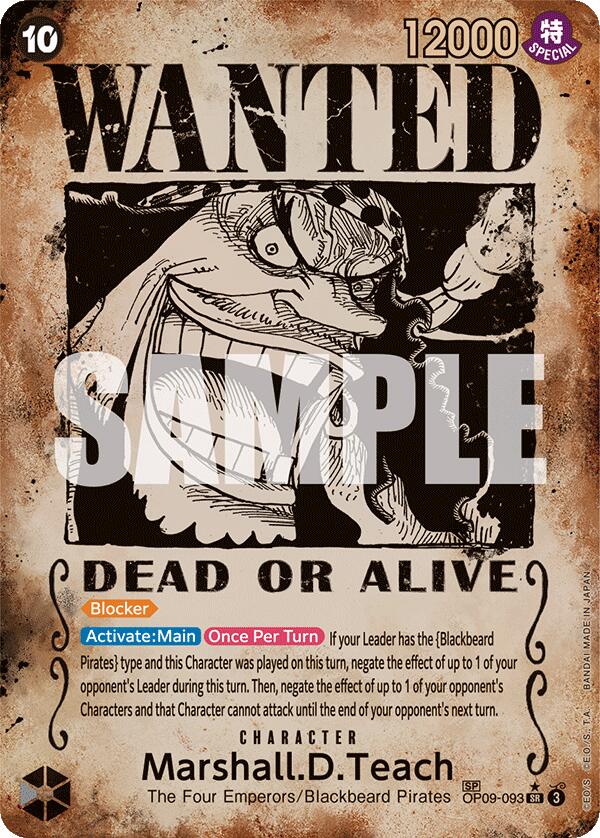 Marshall.D.Teach (Wanted Poster) [Emperors in the New World] | Rock City Comics