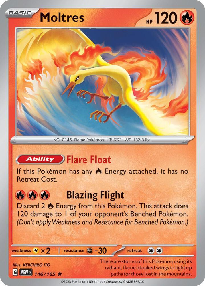 Moltres (146/165 - Deck Exclusives) [Scarlet & Violet 151] | Rock City Comics