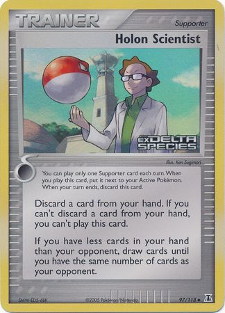 Holon Scientist (97/113) (Stamped) [EX: Delta Species] | Rock City Comics