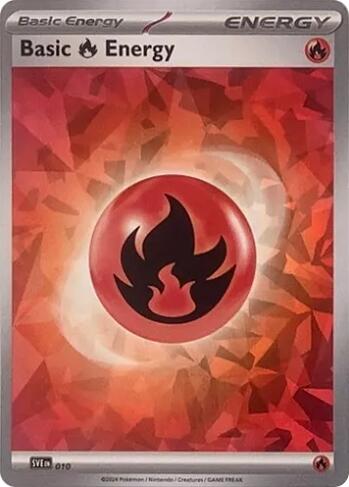 Basic Fire Energy (010) (Cracked Ice Holo) [Scarlet & Violet: Stellar Crown] | Rock City Comics