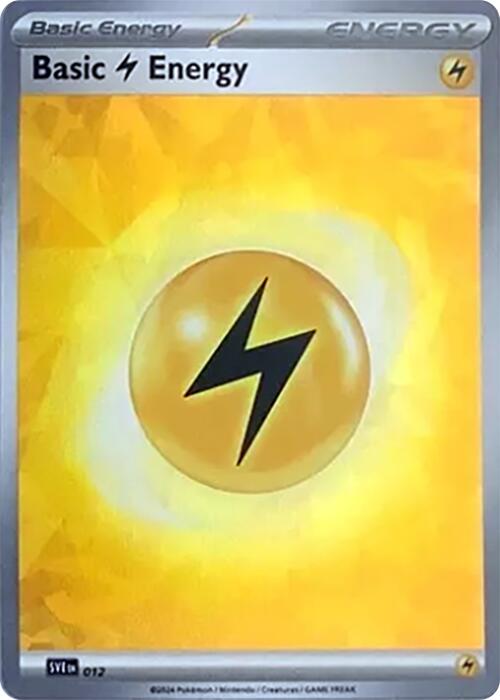Basic Lightning Energy (012) (Cracked Ice Holo) [Scarlet & Violet: Stellar Crown] | Rock City Comics