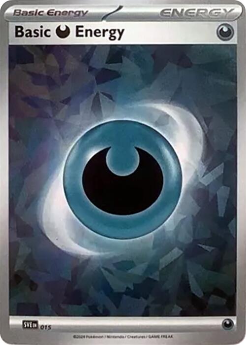 Basic Darkness Energy (015) (Cracked Ice Holo) [Scarlet & Violet: Stellar Crown] | Rock City Comics