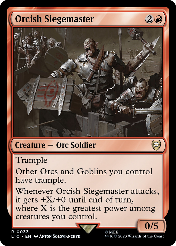 Orcish Siegemaster [The Lord of the Rings: Tales of Middle-Earth Commander] | Rock City Comics