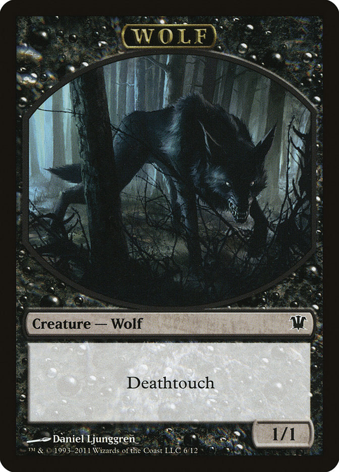 Wolf Token (6/12) [Innistrad Tokens] | Rock City Comics