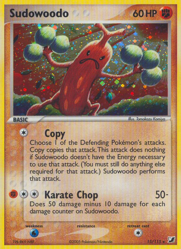 Sudowoodo (15/115) [EX: Unseen Forces] | Rock City Comics