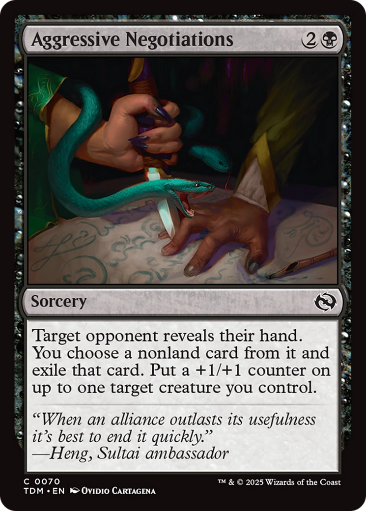 Aggressive Negotiations [Tarkir: Dragonstorm] | Rock City Comics