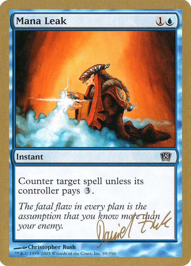 Mana Leak (Daniel Zink) [World Championship Decks 2003] | Rock City Comics