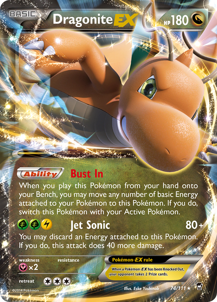 Dragonite EX (74/111) [XY: Furious Fists] | Rock City Comics