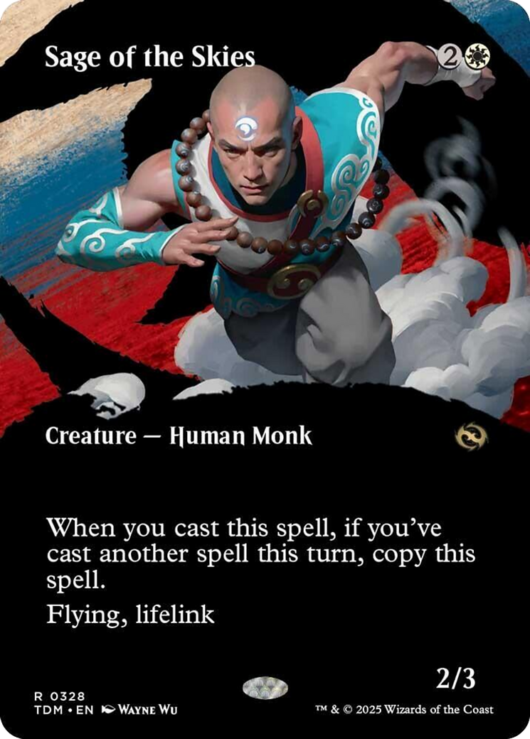 Sage of the Skies (Borderless) [Tarkir: Dragonstorm] | Rock City Comics