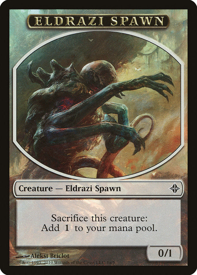 Eldrazi Spawn Token (1a/5) [Rise of the Eldrazi Tokens] | Rock City Comics