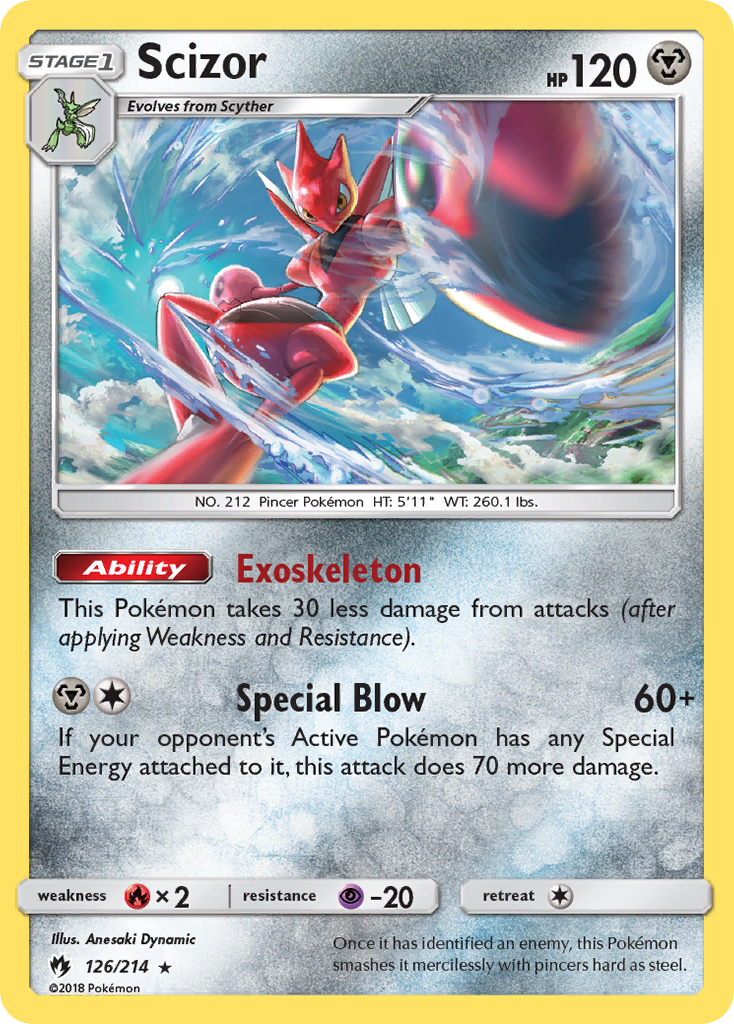 Scizor (126/214) [Sun & Moon: Lost Thunder] | Rock City Comics