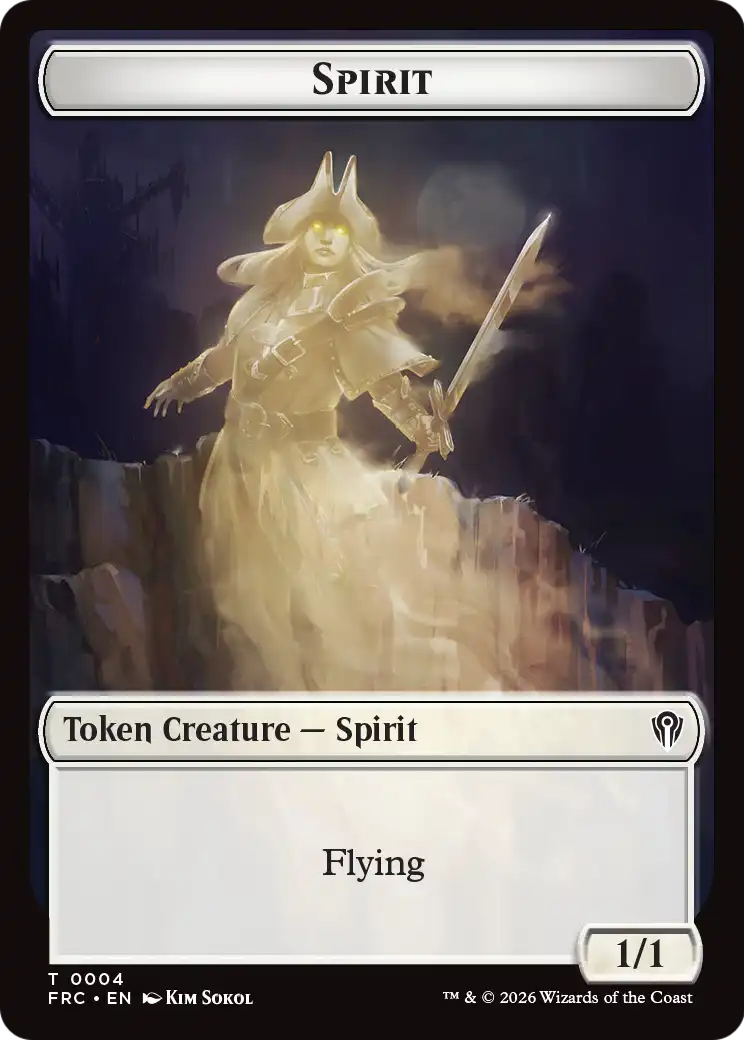 Goblin // Spirit Double-Sided Token [Reality Fracture Commander Tokens] | Rock City Comics
