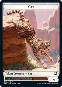 Cat // Hydra Double-Sided Token [Zendikar Rising Tokens] | Rock City Comics
