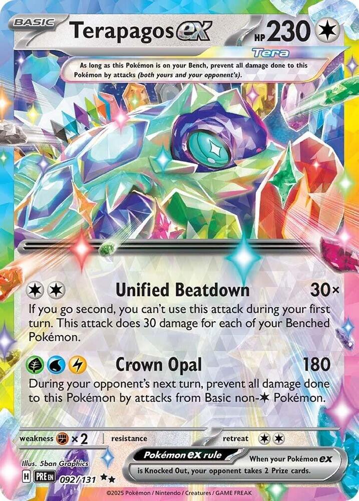 Terapagos ex (092/131) [Scarlet & Violet: Prismatic Evolutions] | Rock City Comics