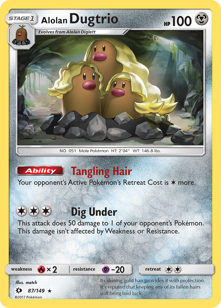 Alolan Dugtrio (87/149) [Sun & Moon: Base Set] | Rock City Comics