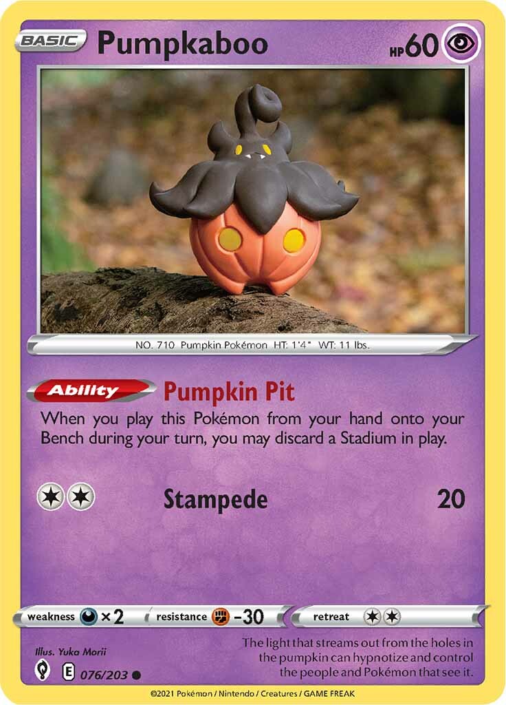 Pumpkaboo (076/203) [Sword & Shield: Evolving Skies] | Rock City Comics