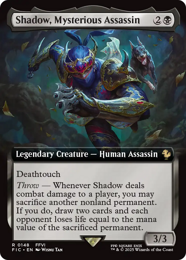 Shadow, Mysterious Assassin (Extended Art) [FINAL FANTASY Commander] | Rock City Comics