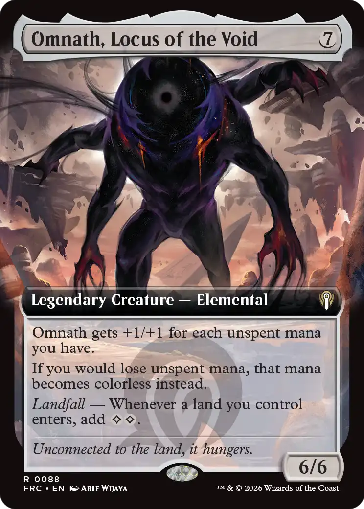 Omnath, Locus of the Void (Extended Art) [Reality Fracture Commander] | Rock City Comics