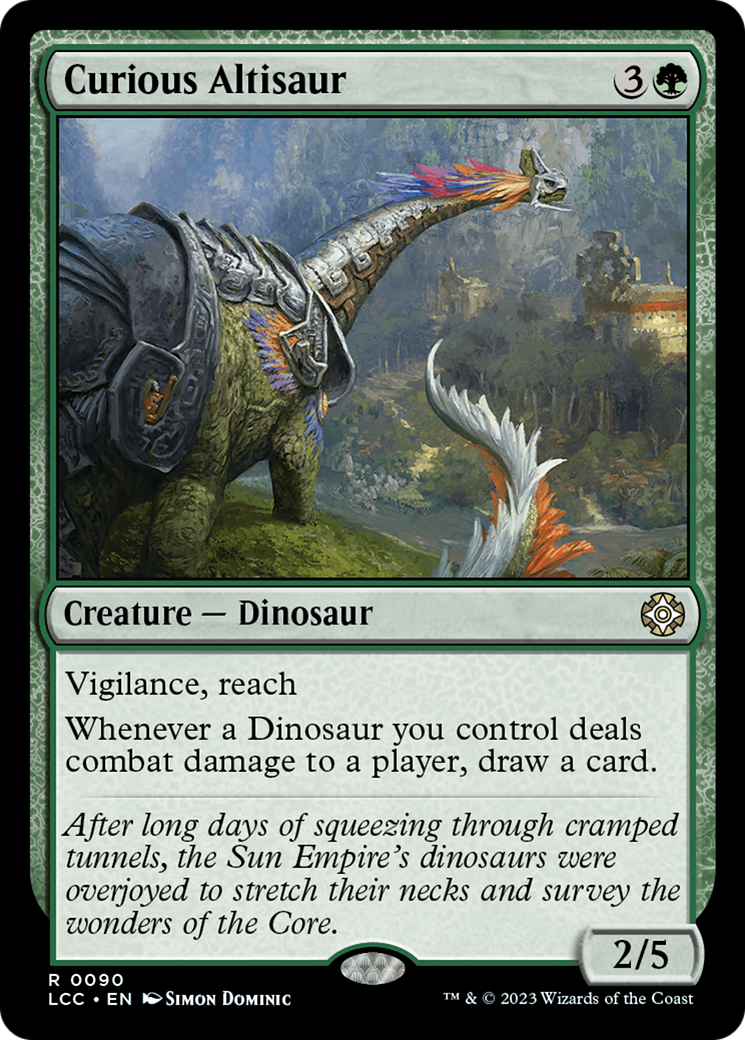 Curious Altisaur [The Lost Caverns of Ixalan Commander] | Rock City Comics