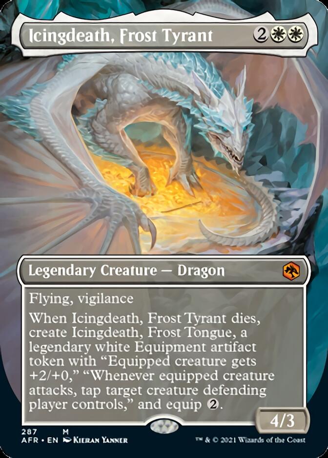 Icingdeath, Frost Tyrant (Borderless Alternate Art) [Dungeons & Dragons: Adventures in the Forgotten Realms] | Rock City Comics