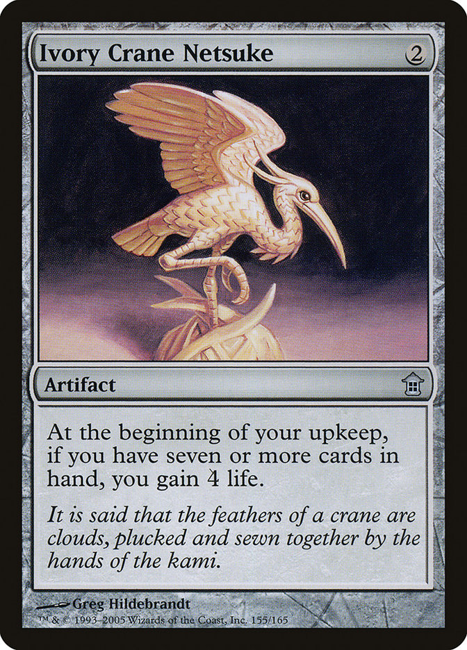 Ivory Crane Netsuke [Saviors of Kamigawa] | Rock City Comics