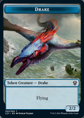 Drake // Elemental (002) Double-Sided Token [Commander 2021 Tokens] | Rock City Comics