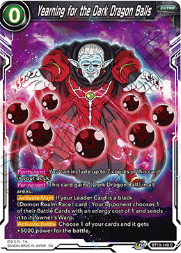 Yearning for the Dark Dragon Balls (Common) (BT13-149) [Supreme Rivalry] | Rock City Comics