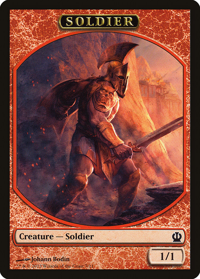 Soldier Token (7/11) [Theros Tokens] | Rock City Comics