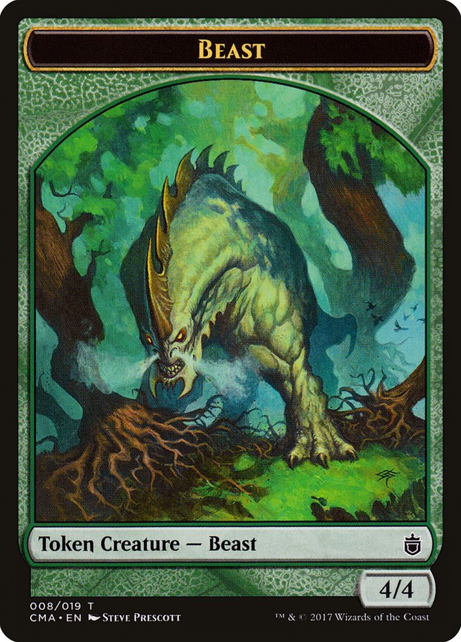 Beast Token (008/019) [Commander Anthology Tokens] | Rock City Comics