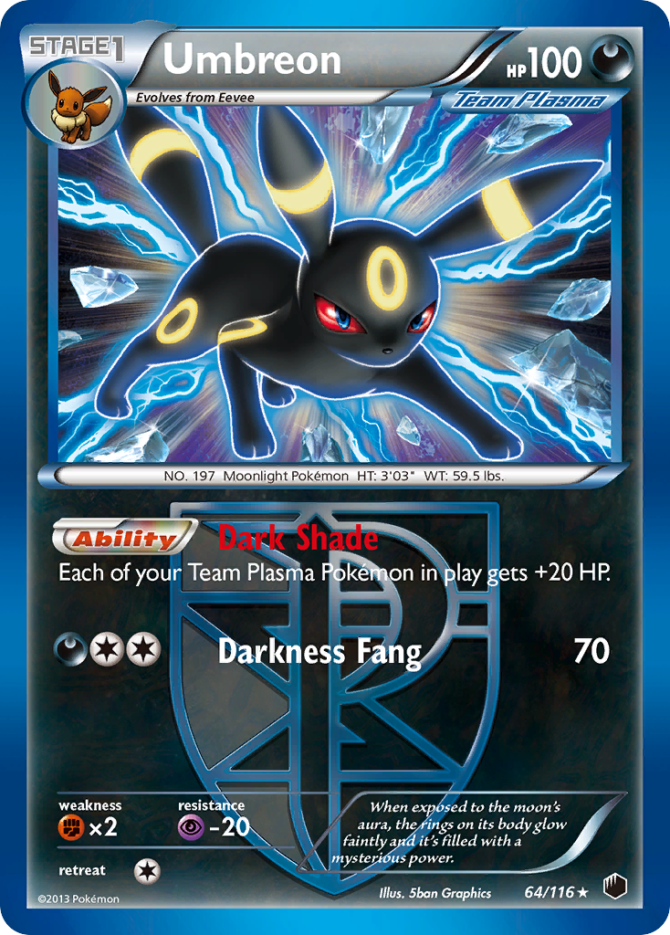 Umbreon (64/116) [Black & White: Plasma Freeze] | Rock City Comics