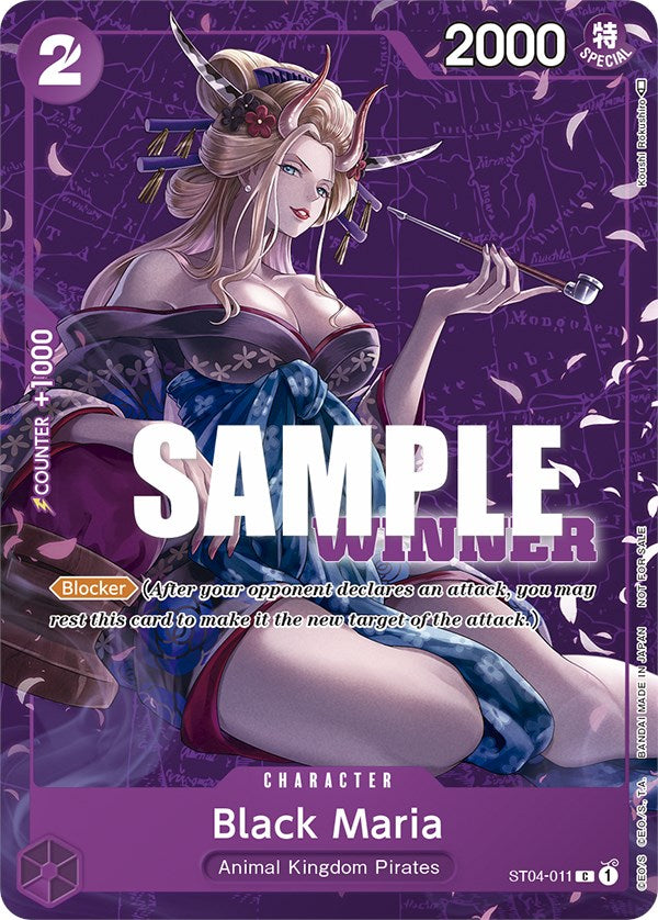 Black Maria (Tournament Pack Vol. 2) [Winner] [One Piece Promotion Cards] | Rock City Comics