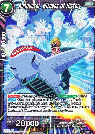 Announcer, Witness of History (Power Booster) (P-162) [Promotion Cards] | Rock City Comics