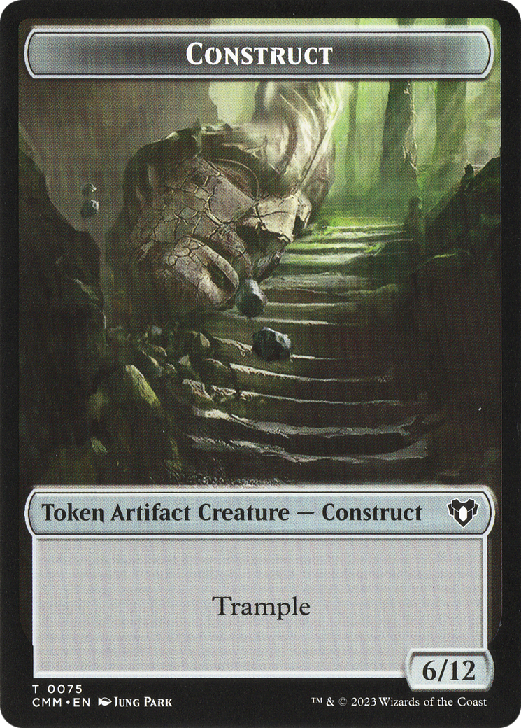 City's Blessing // Construct (0075) Double-Sided Token [Commander Mast Rock City Comics City's Blessing // Construct (0075) Double-Sided Token [Commander Mast Rock City Comics