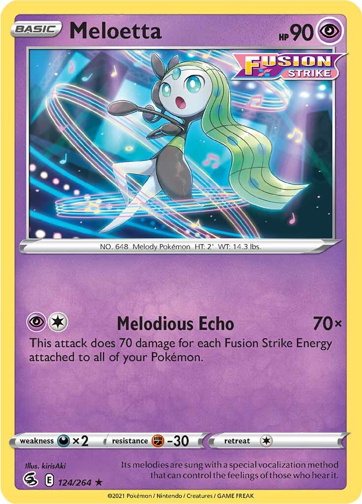 Meloetta (124/264) [Sword & Shield: Fusion Strike] | Rock City Comics