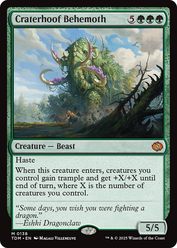Craterhoof Behemoth [Tarkir: Dragonstorm] | Rock City Comics