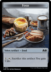 Nightmare // Food (0012) Double-Sided Token [Wilds of Eldraine Tokens] | Rock City Comics