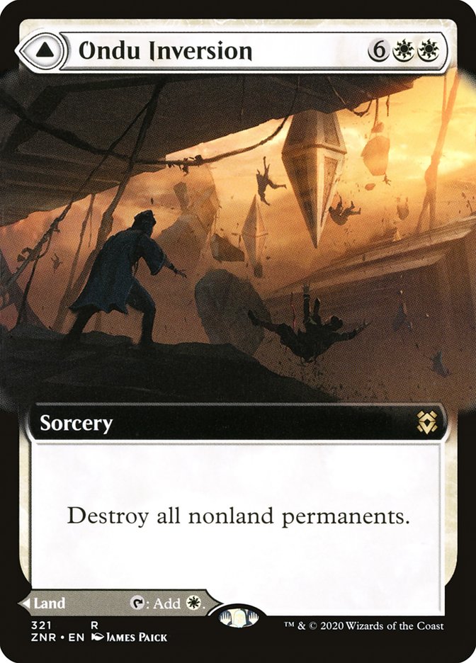 Ondu Inversion // Ondu Skyruins (Extended Art) [Zendikar Rising] | Rock City Comics