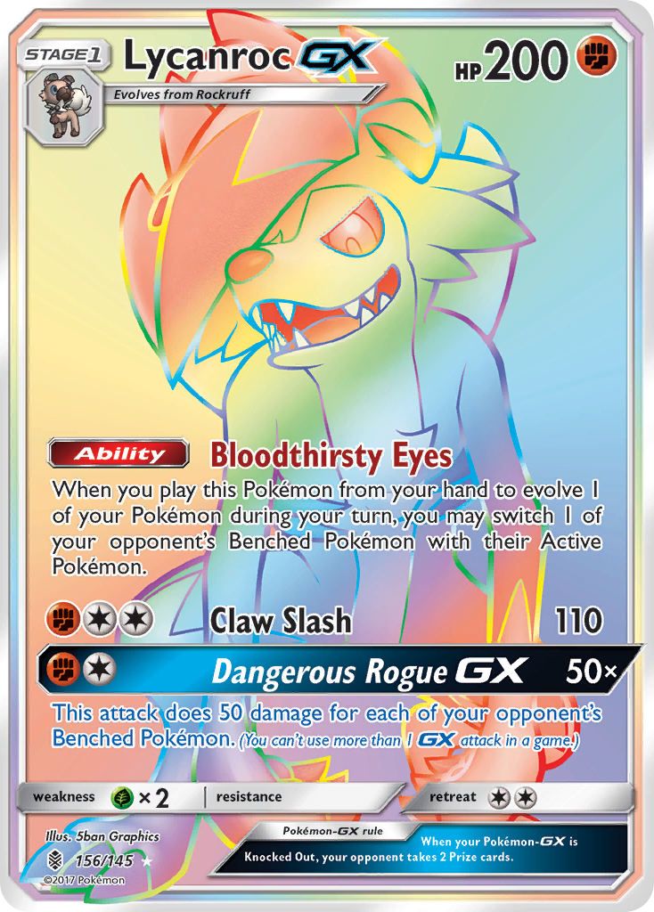 Lycanroc GX (156/145) [Sun & Moon: Guardians Rising] | Rock City Comics