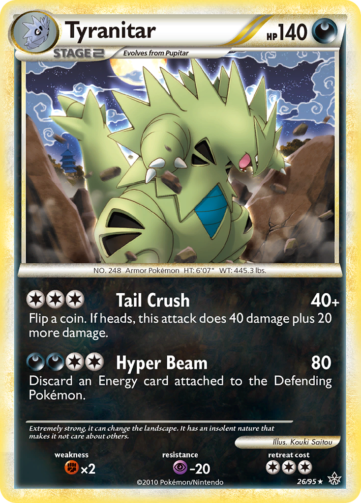 Tyranitar (26/95) [HeartGold & SoulSilver: Unleashed] | Rock City Comics