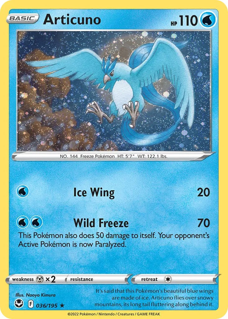 Articuno (036/195) (Cosmos Holo) [Sword & Shield: Base Set] | Rock City Comics